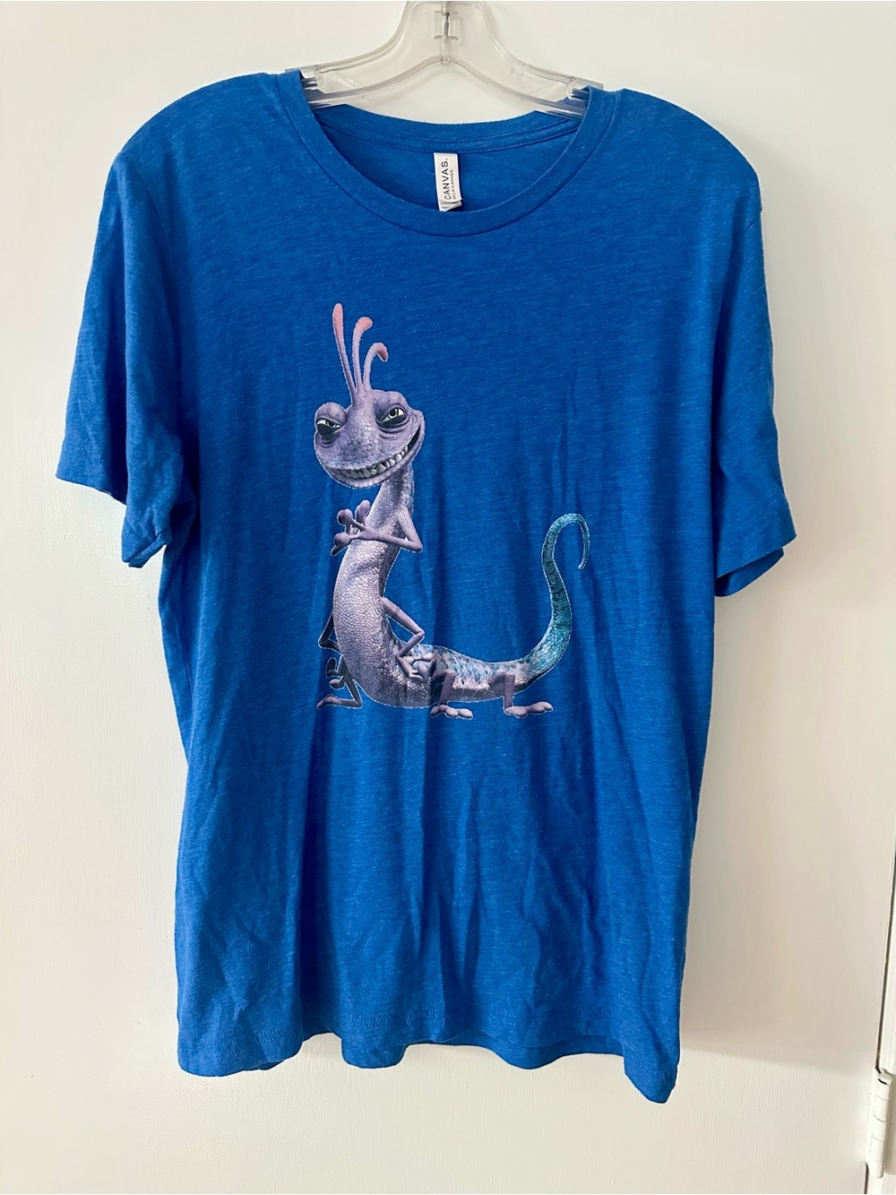 Bella Canvas Blue Short Sleeve Disney shirt with Randall graphic - men’s size L